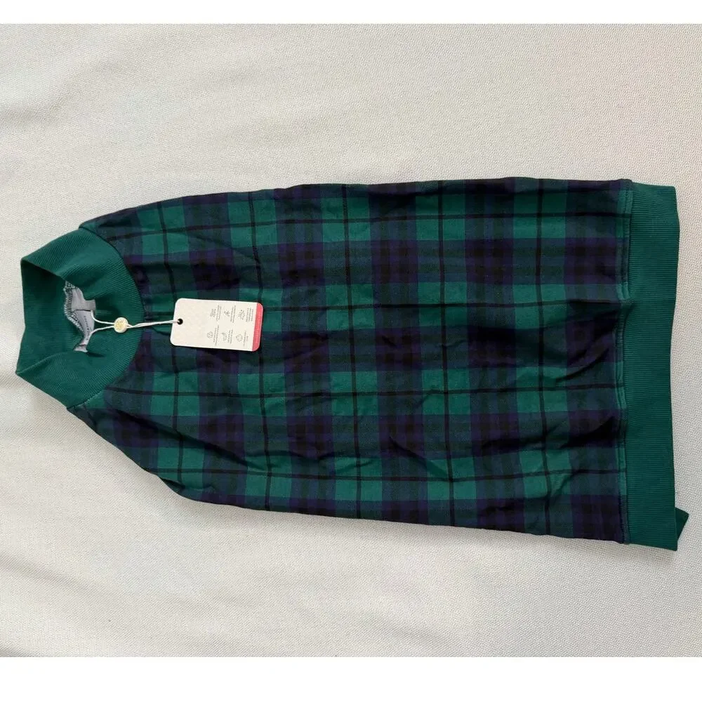 Bums & Roses Bamboo Tartan Plaid Dog Pajamas size XL (40-50lbs)